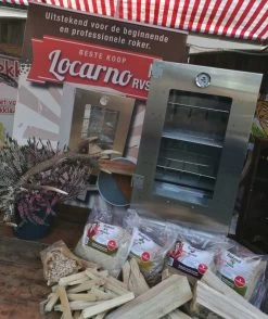 2-L Home & Garden XL Rookoven - RVS - 80x40x28 Cm - 3 Etages -Merkloos Winkel 1009x1200