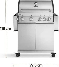 Burnhard Gas BBQ Big FRED Deluxe - 4 Branders - Incl. Keramische Infraroodbrander & Afdekhoes - Deluxe -Merkloos Winkel 1063x1200 1