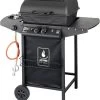 Halifax Gasbarbecue 5,5 KW - Buitenkeuken Met Lavasteen Grillplaat En Gaspit - 100x98 Cm -Merkloos Winkel 1068x1200