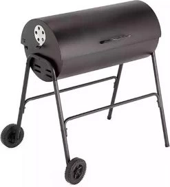 BBQ XL Houtskoolbarbecue - Cilindervorm - Grilloppervlak (LxB) 71 X 35 Cm - Zwart -Merkloos Winkel 1089x1200