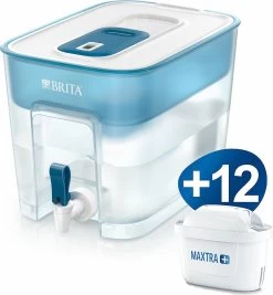 BRITA - Waterfilterkan - Flow Cool - Blauw - 8,2L + 12 Pack MAXTRA+ Waterfilterpatronen - Voordeelverpakking -Merkloos Winkel 1111x1200 2