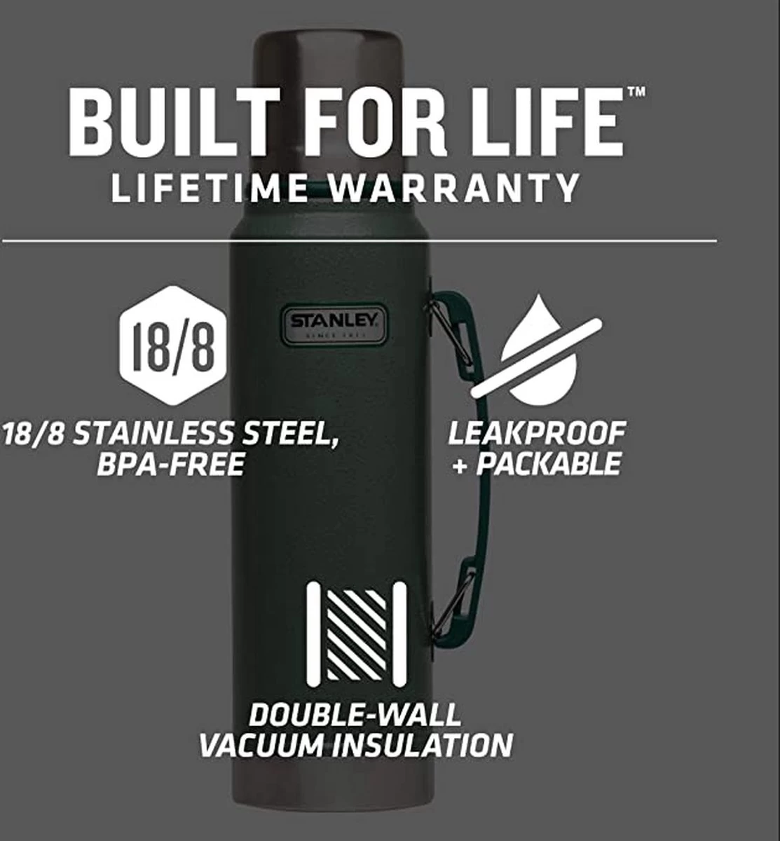 Stanley Trigger-Action Travel Mug 0.47L - Thermosfles - Hammertone Green 18 Stanley Trigger-Action Travel Mug 0.47L - Thermosfles - Hammertone Green - Afbeelding 16