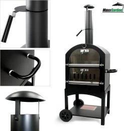 MaxxGarden Pizza Oven - Smoker Barbecue Op Hout, Houtskool Of Pellets - 45 X 65 X 158cm -Merkloos Winkel 1137x1200 1