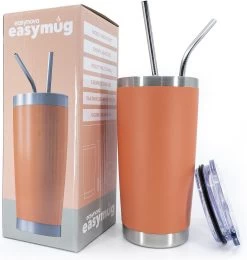 Easymug® Dubbelwandige Thermosbeker – Thermosfles Travel Mug – RVS Rietjes – Thermos - Travelmug -Merkloos Winkel 1139x1200 3