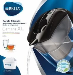 BRITA - Waterfilterkan Elemaris - Zwart - 3,5L - Inclusief 1 Maxtra+ Waterfilterpatroon -Merkloos Winkel 1156x1200 6