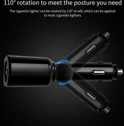 Auto Sigarettenaansteker Splitter - USB Ingang Auto - 2 Sigaretten Aansluitingen - Autolader -Merkloos Winkel 1174x1200