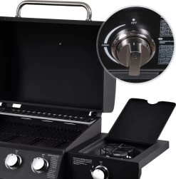 MaxxGarden Gas Barbecue - 3 Branders - Incl. Gratis BBQ Set -Merkloos Winkel 1181x1200
