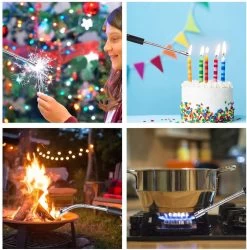 Elektrische Aansteker – USB Oplaadbaar - Blauw – Fornuis – BBQ – Openhaard – Lange Flexibele Aansteker -Merkloos Winkel 1184x1200