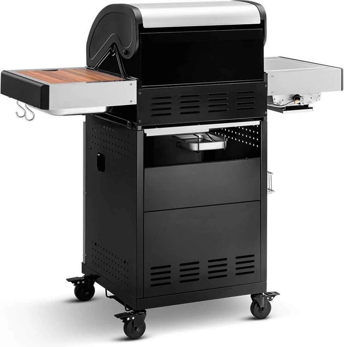 Burnhard Gas BBQ FRED JR. Deluxe - 2 Branders - Incl. Keramische Infraroodbrander & Afdekhoes - Deluxe 13 Burnhard Gas BBQ FRED JR. Deluxe - 2 Branders - Incl. Keramische Infraroodbrander & Afdekhoes - Deluxe - Afbeelding 11