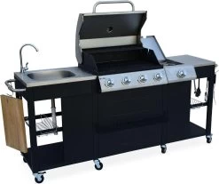 Alice's Garden Gas BBQ D'Artagnan - Zwart - 5 Branders - Buitenkeuken -Merkloos Winkel 1200x1005