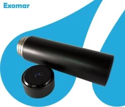 Exomar® Slimme Thermosfles Met LCD Temperatuur Display - Curver Isolatiefles 500 ML - Matte Finish - Thermosbeker - Isoleerfles - Dubbelwandige Thermosfles - Thermoskan - Travel Mug - Bidon Drinkfles - Drinkflessen - RVS - Koffiebeker - Smart Thermos -Merkloos Winkel 1200x1029 3