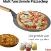Pizzaschep 30 Cm Voor Oven Of BBQ - Rond - RVS - Met Houten Handvat -Merkloos Winkel 1200x1033