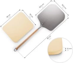 Blumtal - Pizzasteen Met XL Pizza Schep - Professionele Pizza Set - Cordieriet Pizza Stone -Merkloos Winkel 1200x1039 4