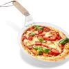 Nowad Pizzaschep RVS Rond Voor BBQ En Oven - 30,5 Cm - Pizzaspatel - Taartschep - Houten Handvat - Ophangbaar - Rond - Vaatwasbestendig - Keukenaccessoires -Merkloos Winkel 1200x1041 1