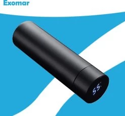 Exomar® Slimme Thermosfles Met LCD Temperatuur Display - Curver Isolatiefles 500 ML - Matte Finish - Thermosbeker - Isoleerfles - Dubbelwandige Thermosfles - Thermoskan - Travel Mug - Bidon Drinkfles - Drinkflessen - RVS - Koffiebeker - Smart Thermos -Merkloos Winkel 1200x1114 3