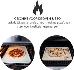 Boska Pizzasteen Deluxe Rechthoek - Voor De Oven - Knapperige Pizza's - 40x32 Cm - BBQ Accessoires -Merkloos Winkel 1200x1131