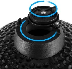 Patton - Kamado 21" - Premium Black - Keramische Barbecue - Incl. Bluetooth Kerntemperatuurmeter - LED Verlichting - Large - Compleet - Zwart -Merkloos Winkel 1200x1137