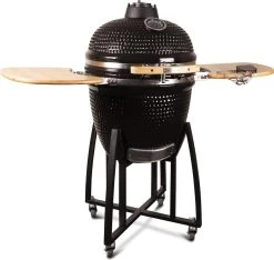 Patton - Kamado 21" - Premium Black - Keramische Barbecue - Incl. Bluetooth Kerntemperatuurmeter - LED Verlichting - Large - Compleet - Zwart -Merkloos Winkel 1200x1139