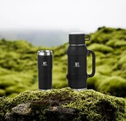 MacGyver RVS Thermoskan 1.5 Ltr – RVS Thermosbeker 0,55 Ltr - Langdurig Warm/koud - Zwart -Merkloos Winkel 1200x1145 2