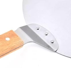 Luxe Pizzaschep Voor Verse Pizza - Extra Groot - RVS 30CM - Grote Pizza Schep Voor Oven Of BBQ Barbecue - Hout Handvat - Pizzaspatel Voor Zelfgemaakte Ovenpizza -Merkloos Winkel 1200x1148 2