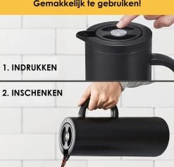 Silberthal - Thermoskan - 1 L - Dubbelwandig - Isoleerkan - Thermofles Koud En Warm - Cadeau -Merkloos Winkel 1200x1148 3