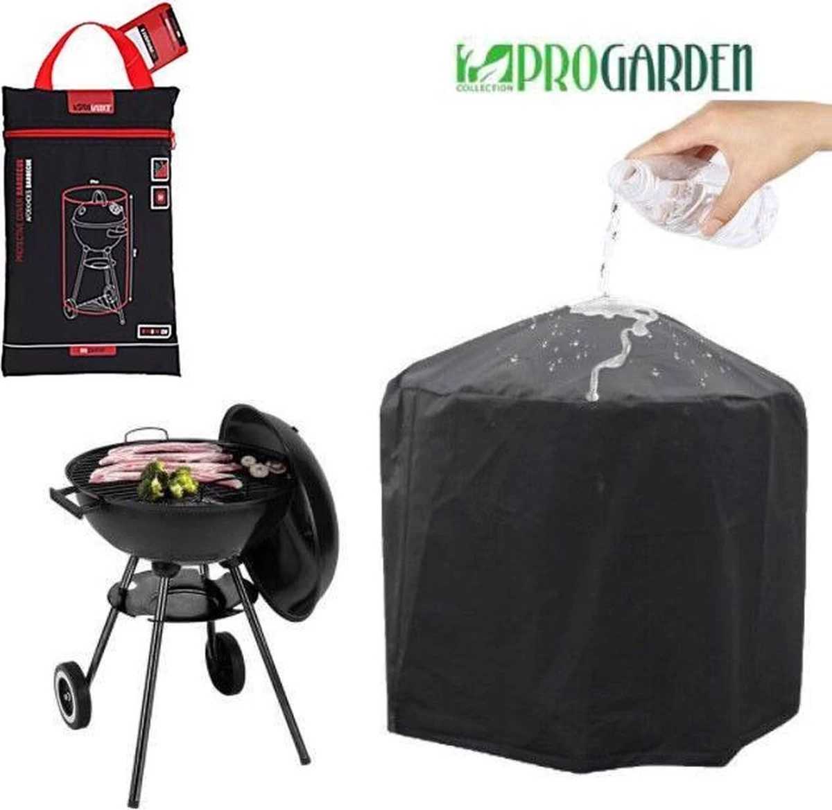 Pro Garden ProGarden Barbecuehoes Rond 70x80 Cm 3 Pro Garden ProGarden Barbecuehoes Rond 70x80 Cm - Afbeelding 2