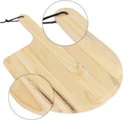 MaxxHome Pizzasteen - BBQ Steen - Maximum Te Verhitten Tot 600 Graden - ⌀33 - Incl. Houten Schep -Merkloos Winkel 1200x1169