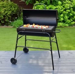 BBQ XL Houtskoolbarbecue - Cilindervorm - Grilloppervlak (LxB) 71 X 35 Cm - Zwart -Merkloos Winkel 1200x1182 1