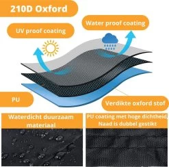 Waterdichte BBQ Hoes - Premium 145x61x117 Cm Barbecue Beschermhoes - Cover -Merkloos Winkel 1200x1187 6