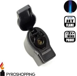 Pyroshopping Blackline Stormaansteker Rubber Hervulbare Gasaansteker Zwart -Merkloos Winkel 1200x1191 4