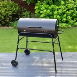 BBQ XL Houtskoolbarbecue - Cilindervorm - Grilloppervlak (LxB) 71 X 35 Cm - Zwart -Merkloos Winkel 1200x1196