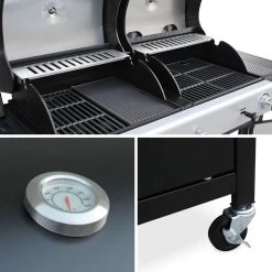 Alice's Garden Houtskool Barbecue - Grilloppervlak (LxB) 41 X 44 Cm - Gas En Houtskool - 3 Branders - Marsac Zwart 8 Alice's Garden Houtskool Barbecue - Grilloppervlak (LxB) 41 X 44 Cm - Gas En Houtskool - 3 Branders - Marsac Zwart -Merkloos Winkel 1200x1200 10