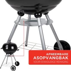 BBQ Collection Houtskoolbarbecue - Kogelbarbecue 45 X 60 Centimeter - Ronde Barbecue - Barbecue Op Wielen - Zwart - Metaal -Merkloos Winkel 1200x1200 101