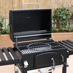 Alice's Garden Houtskool BBQ Bernard - Smoker - Verstelbare Houtskoolbak - Zwart 14 Alice's Garden Houtskool BBQ Bernard - Smoker - Verstelbare Houtskoolbak - Zwart -Merkloos Winkel 1200x1200 106