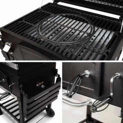 Alice's Garden Houtskool BBQ Bernard - Smoker - Verstelbare Houtskoolbak - Zwart 18 Alice's Garden Houtskool BBQ Bernard - Smoker - Verstelbare Houtskoolbak - Zwart -Merkloos Winkel 1200x1200 109