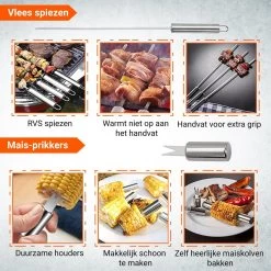 BBQ Accesoires Gereedschapset Koffer Set Tang Borstel Schort Barbecue Dagdeals - Chef Cook BBQ Accessoires Set -Merkloos Winkel 1200x1200 159