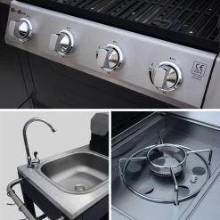 Alice's Garden Gas BBQ D'Artagnan - Zwart - 5 Branders - Buitenkeuken -Merkloos Winkel 1200x1200 210