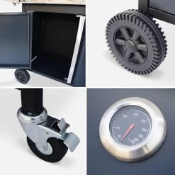 Alice's Garden Gas BBQ Bazin 4 - 5 Branders - Antraciet - Grilloppervlak 64,6x39,3cm -Merkloos Winkel 1200x1200 235