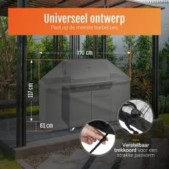 GrillX Barbecue Hoes - 170 X 61 X 117cm - BBQ Hoes Waterdicht - Beschermhoes Inclusief Trekkoord - BBQ Accesoires -Merkloos Winkel 1200x1200 265