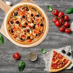 MaxxHome Pizzasteen - BBQ Steen - Maximum Te Verhitten Tot 600 Graden - ⌀33 - Incl. Houten Schep -Merkloos Winkel 1200x1200 286