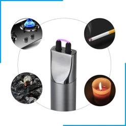 Aansteker Elektrisch - Plasma Aansteker - Aansteker Voor Kaarsen - Oplaadbaar Met USB Kabel - Windproof - SEVEND® -Merkloos Winkel 1200x1200 303