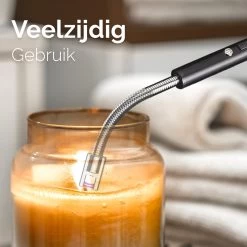 Dailygoods® Elektrische Aansteker - Plasma Aansteker - Oplaadbaar - Gift Set - Zwart -Merkloos Winkel 1200x1200 389