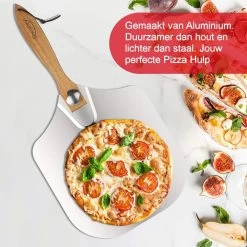 Pizzaschep – Inclusief Pizzasnijder – Opvouwbaar – Pizzaspatel – Pizza Schep – Taartschep – 30cm - Qwality -Merkloos Winkel 1200x1200 433