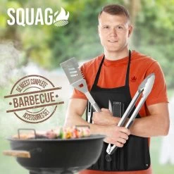 Squago BBQ Accesoires XXL Set Met Schort - Gereedschap - Gereedschapset Tang Borstel Mat -Merkloos Winkel 1200x1200 437