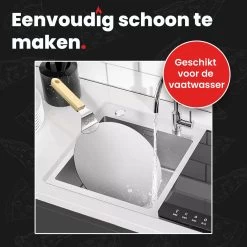 GrillX Pizzaschep Met Pizzasnijder - 30cm - In Luxe Doos - Pizzaspatel Voor BBQ & Oven - BBQ Accesoires Gereedschap -Merkloos Winkel 1200x1200 450