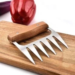 GrillX Luxe Vleesklauwen - Houten Handvat - RVS Meat Claws - Vleesshredder - Pulled Pork, Chicken - BBQ Accesoires -Merkloos Winkel 1200x1200 455