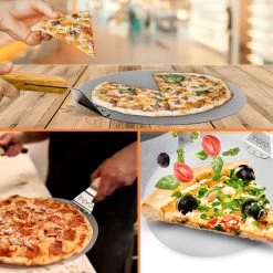 Inpro Pizzaschep RVS - Rond - Voor BBQ En Oven - Pizzaspatel - Taartschep - Houten Handvat - BBQ Gereedschap - Keukengerei - 30 Cm Diameter - Spatel -Merkloos Winkel 1200x1200 465