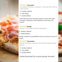 Nowad Pizzaschep RVS Rond Voor BBQ En Oven - 30,5 Cm - Pizzaspatel - Taartschep - Houten Handvat - Ophangbaar - Rond - Vaatwasbestendig - Keukenaccessoires -Merkloos Winkel 1200x1200 491