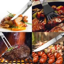 Saveur Royal® 35-delige Barbecue Gereedschapset In Roestvrij Staal - BBQ Grill Set Met Draagtas - Barbecuegerei-sets - Barbecue Accessoires Gereedschap - 35-delig -Merkloos Winkel 1200x1200 497