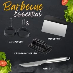 BBQ Gereedschapset - Opbergtas - BBQ Accessoires - BBQ Tang - BBQ Set - BBQ Borstel - BBQ Gereedschap - Roestvrij Staal -Merkloos Winkel 1200x1200 511